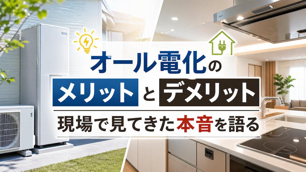 オール電化のメリットとデメリット、現場で見てきた本音を語る